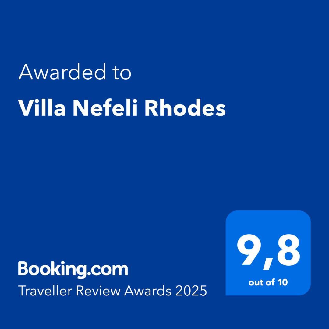 Villa Nefeli Rhodes Arhángelosz Kültér fotó